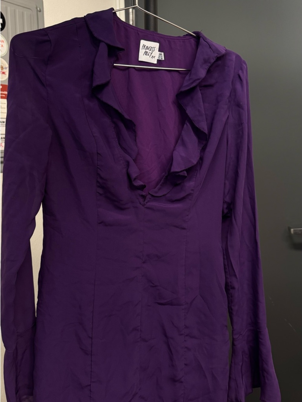 Princess Polly Purple Ruffle Dress - Picture 2 of 5